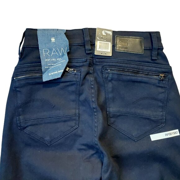 G-Star Raw Midge Zip Ultra High-rise Super Skinny Blue Pants Trousers Sz 26 x 30 - Picture 10 of 13